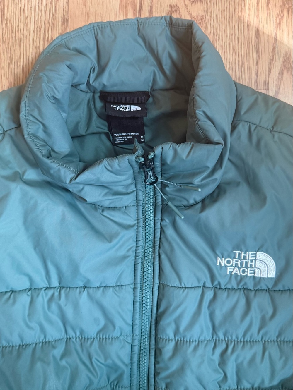 The North Face Olive Green Quilted Hybrid Jacket - Picture 2 of 2